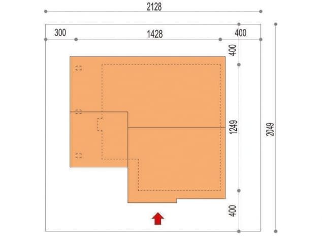 Rzut projektu Maja II N+ - rzut sytuacyjny