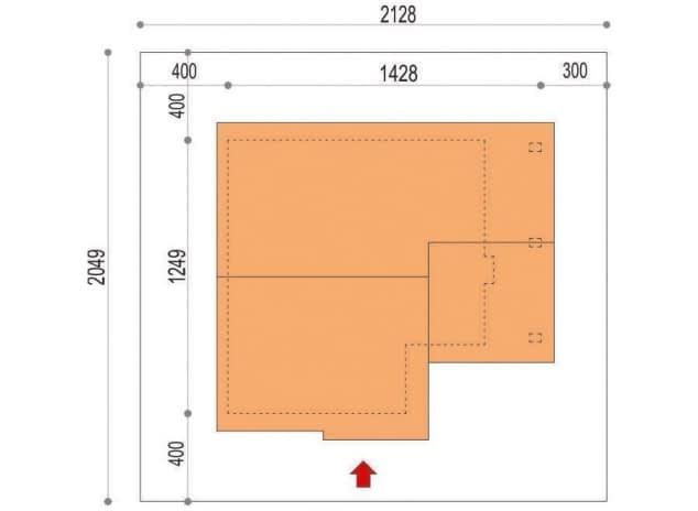 Rzut projektu Maja II N+ - rzut sytuacyjny