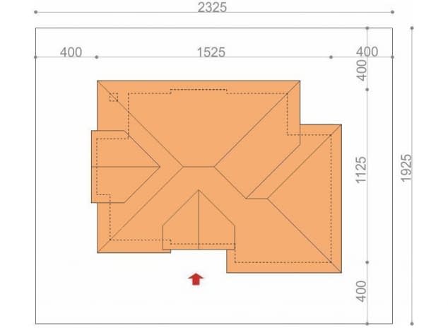 Rzut projektu Alicja N 2G - rzut sytuacyjny