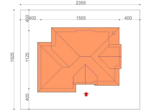 Rzut projektu Alicja N 2G+ - rzut sytuacyjny