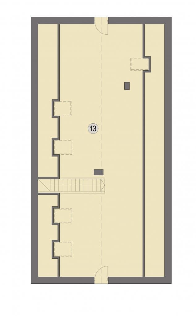 Rzut projektu Zadar C - Poddasze