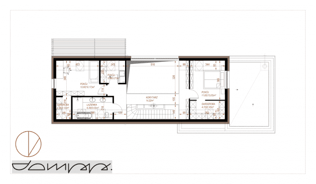 Rzut projektu HOUSE 36 - Rzut poddasza