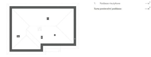 Rzut projektu EG-102 - Rzut poddasza
