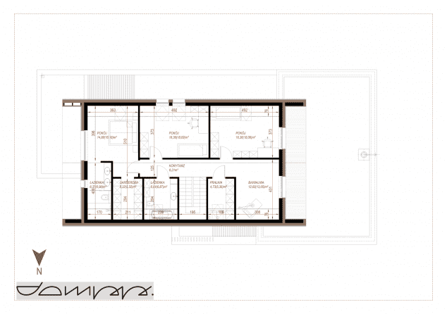 Rzut projektu HOUSE X25 - Rzut poddasza