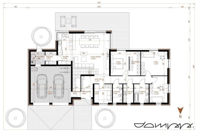 Rzut projektu HOUSE 37 - Rzut parteru