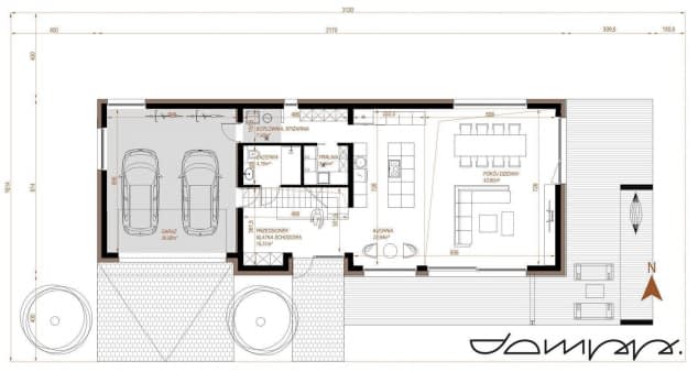 Rzut projektu HOUSE X35 - Rzut parteru