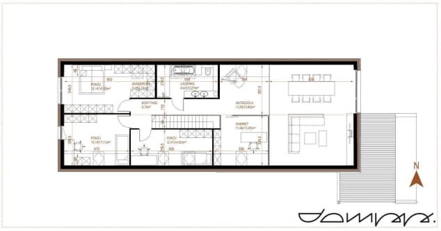 Rzut projektu HOUSE X35 - Rzut poddasza