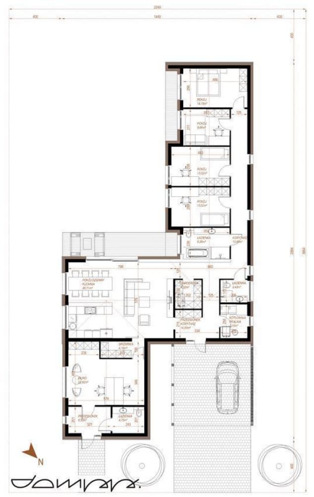 Rzut projektu HOUSE 31 - Rzut parteru