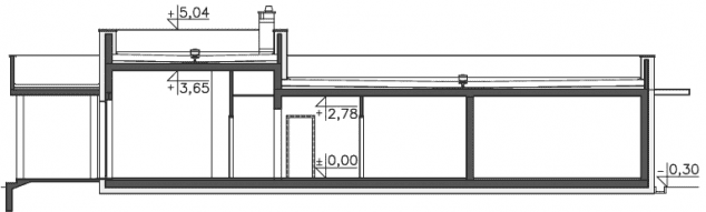 Rzut projektu Edison (DCB108) - Przekrój