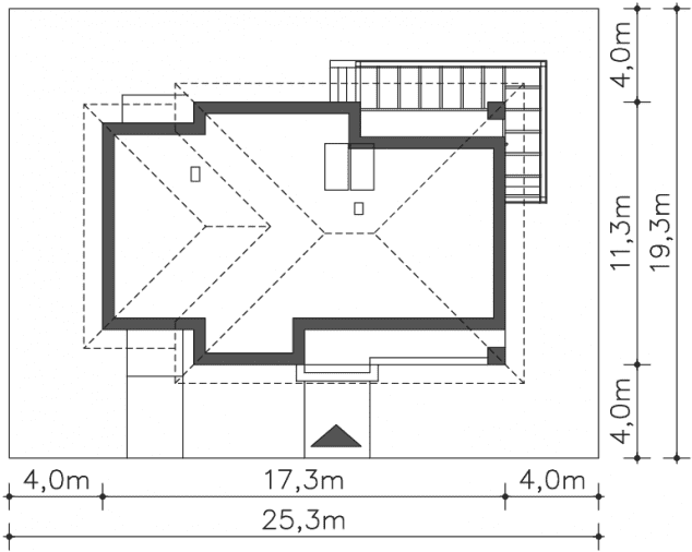 Rzut projektu Denver (DCB112) - Usytuowanie na działce