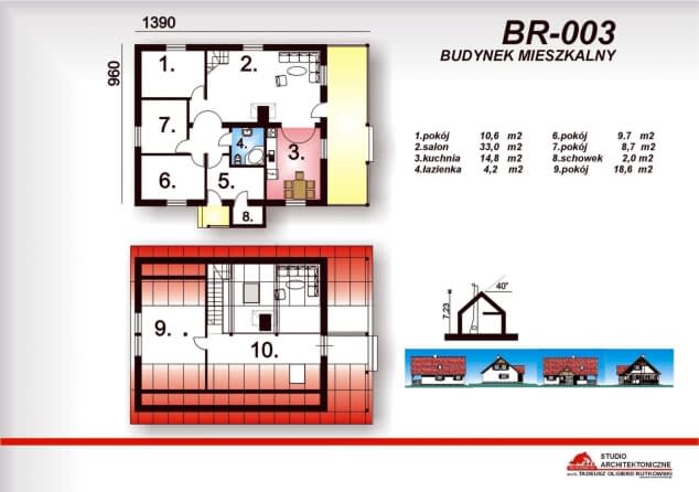 Rzut projektu BR-003 - Rzut