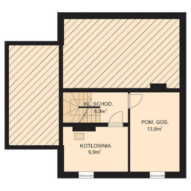 Rzut projektu APS 028 - Piwnica