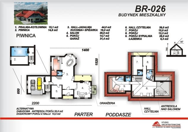 Rzut projektu BR-026 - Rzut