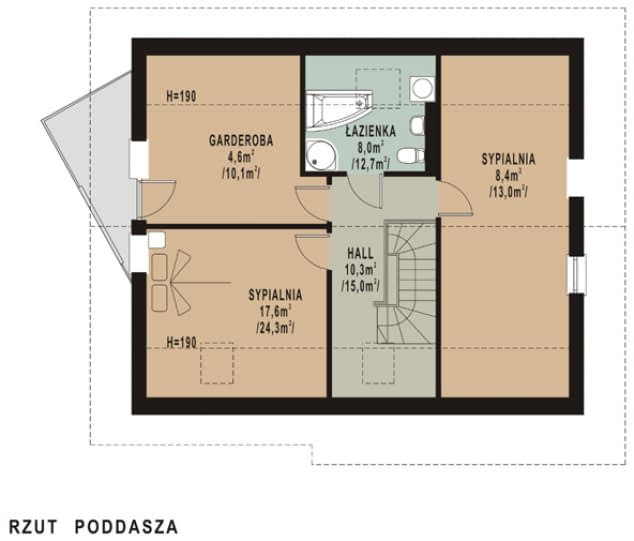 Rzut projektu WB-0085 - 