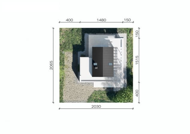 Rzut projektu NewHouse 756 G1 - Usytuowanie na działce