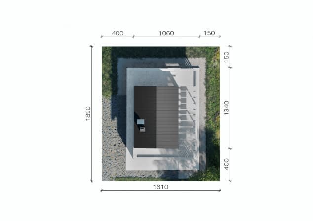 Rzut projektu NewHouse 756 - Usytuowanie na działce