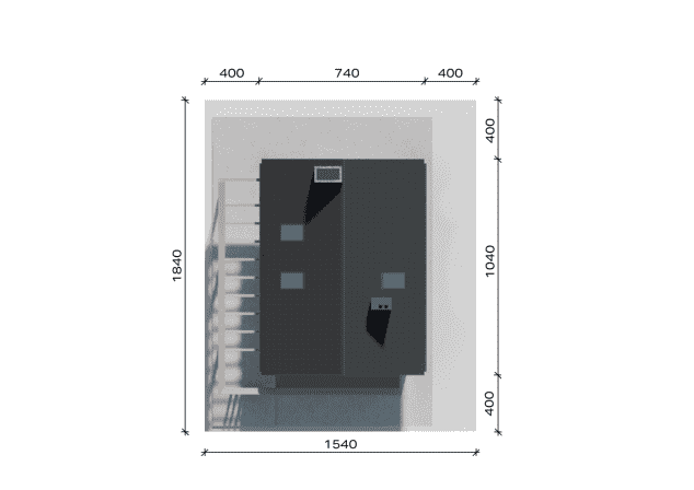 Rzut projektu NewHouse 757 - Usytuowanie na działce