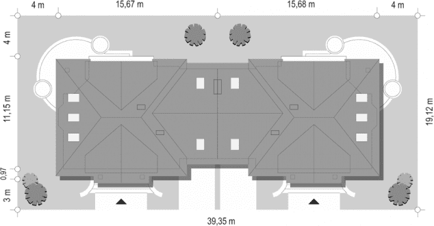 Rzut projektu Faworyt 3 - sytuacja