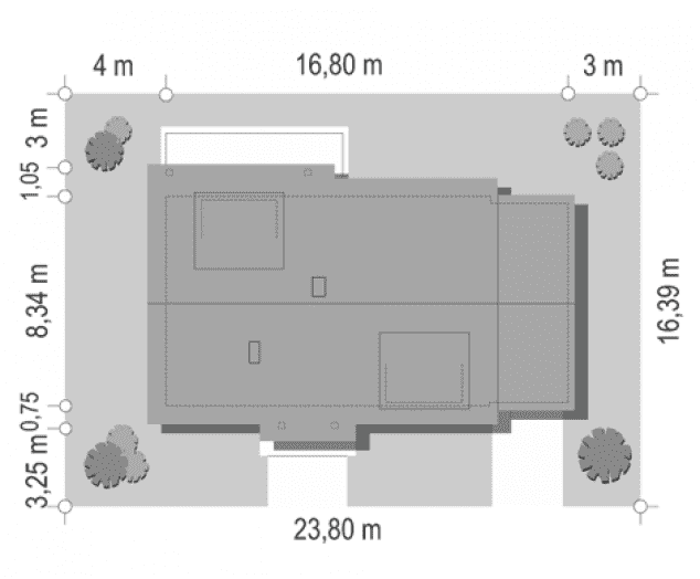 Rzut projektu Fraszka 2 - sytuacja