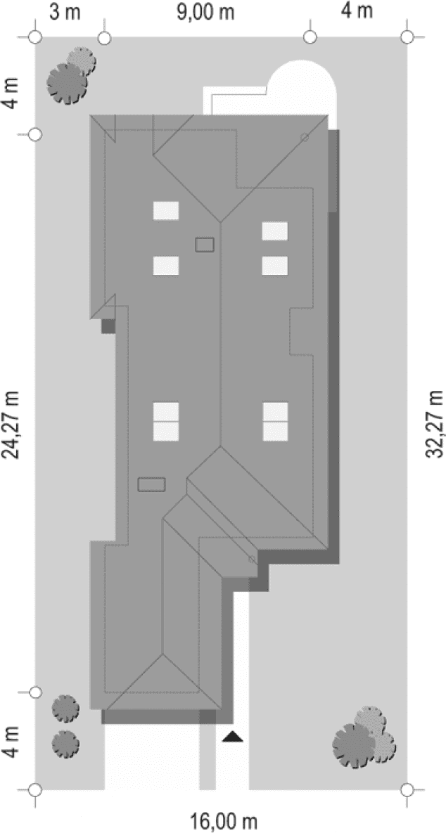 Rzut projektu Jamnik 2 - sytuacja