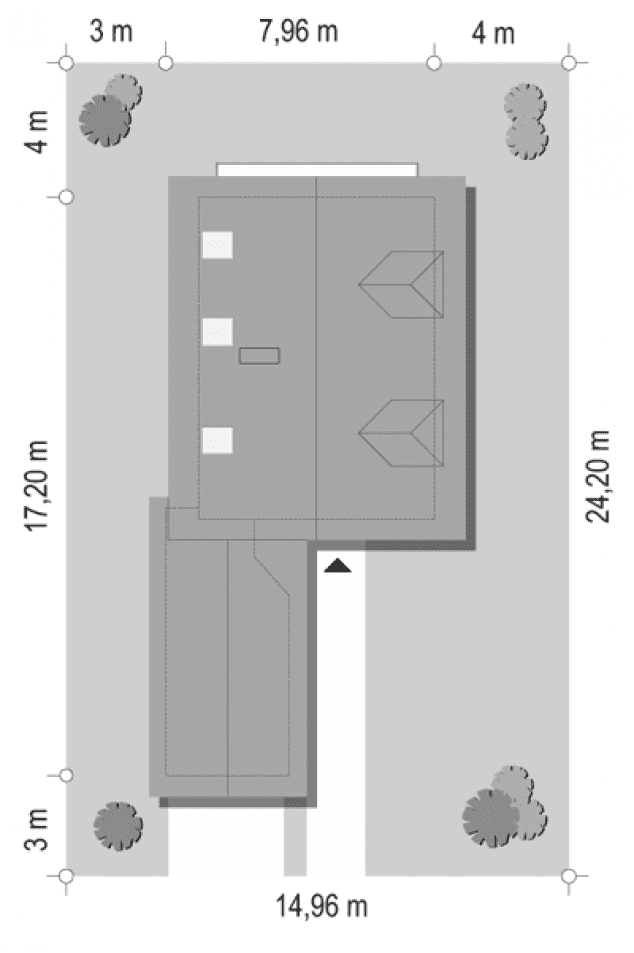 Rzut projektu Puchatek - sytuacja