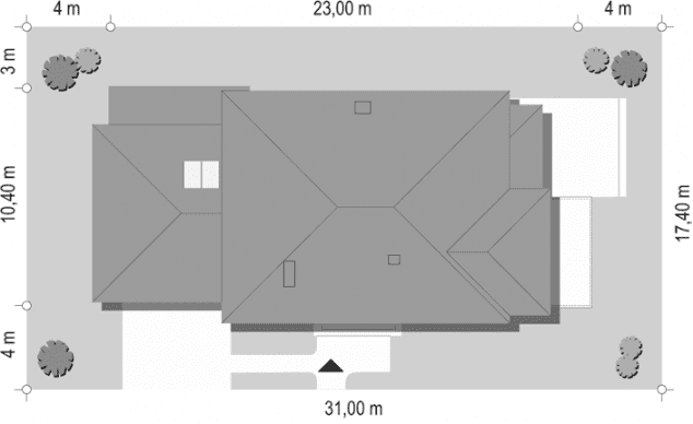 Rzut projektu Verona - sytuacja