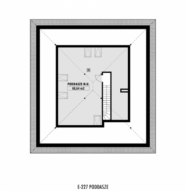 Rzut projektu E-227 -  