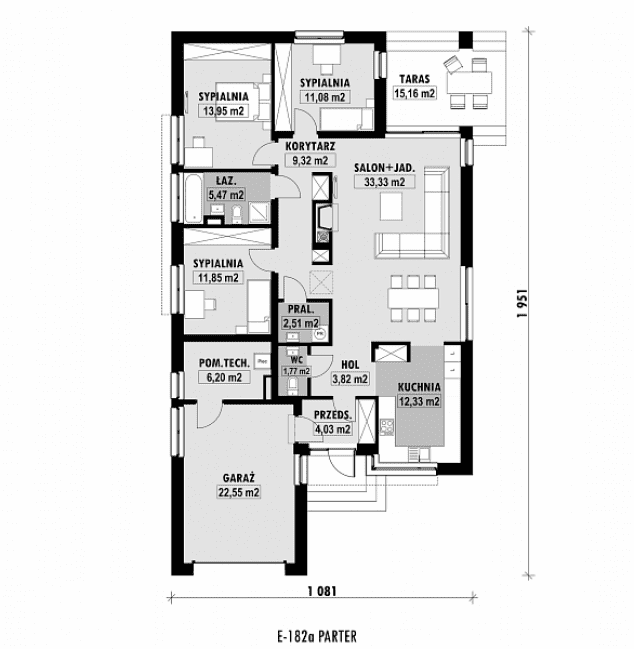 Rzut projektu E-182a -  