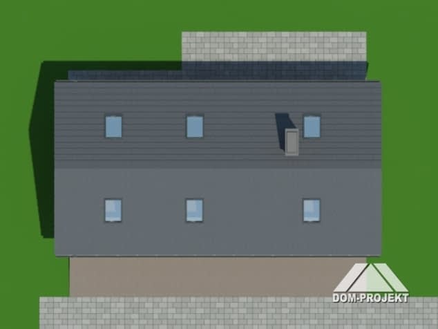 Rzut projektu garaż GDS 2 gkk - Sytuacja
