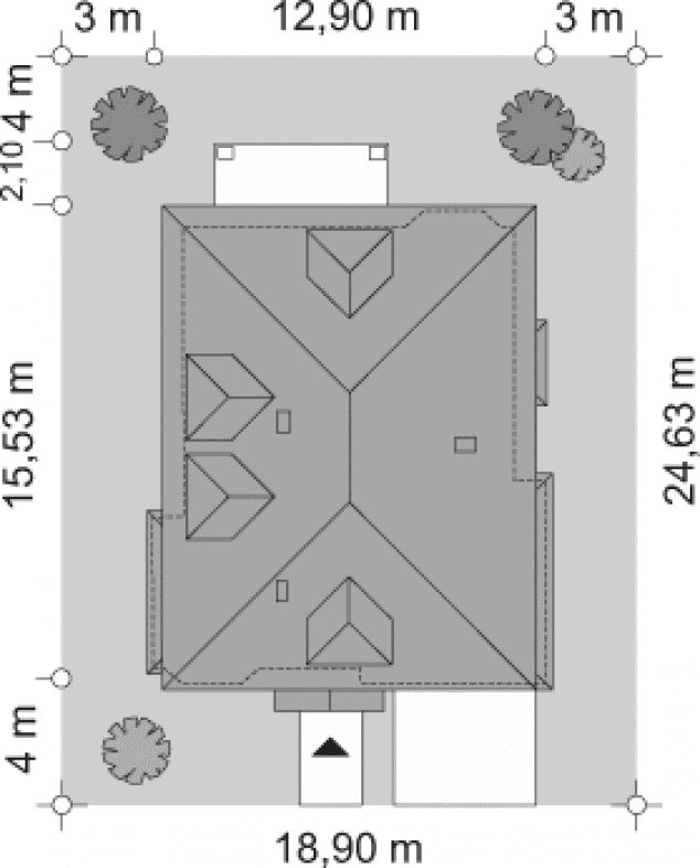 Rzut projektu Agat - sytuacja