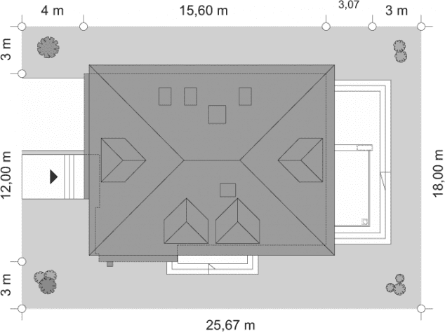 Rzut projektu Agat 2 - sytuacja