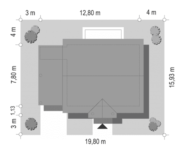 Rzut projektu Bajkowy - sytuacja