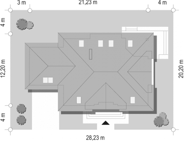 Rzut projektu Benedykt - sytuacja