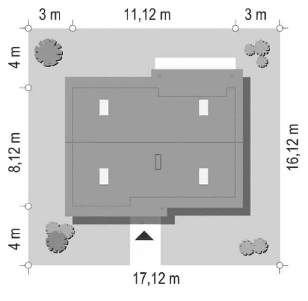 Rzut projektu Biedronka 2 - sytuacja