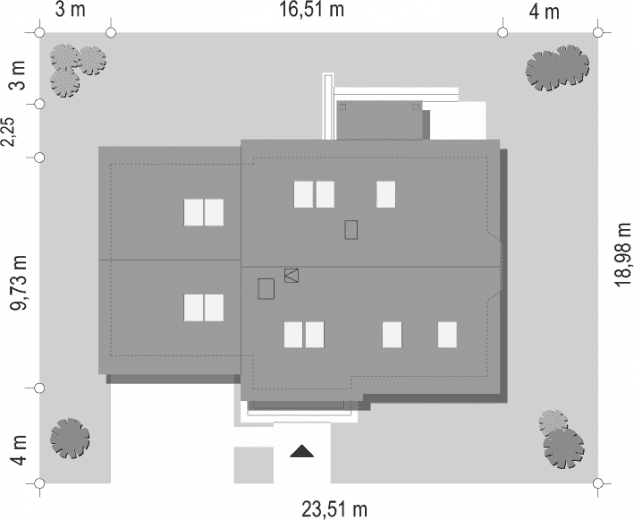 Rzut projektu Bryza 2 - sytuacja