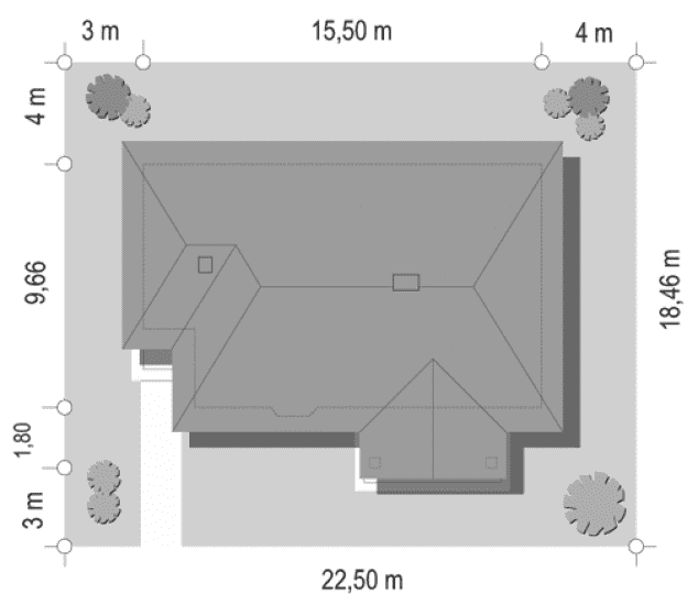 Rzut projektu D05 - sytuacja