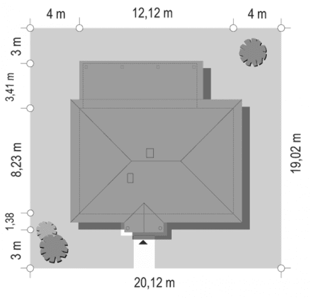 Rzut projektu Dudek - sytuacja