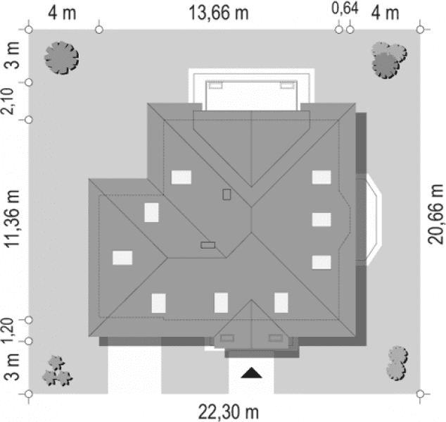 Rzut projektu Figiel 2 - sytuacja