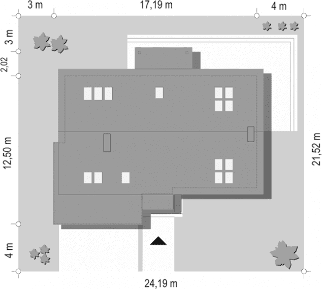 Rzut projektu Gala - sytuacja