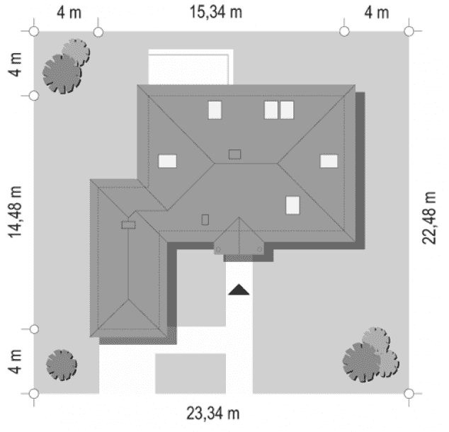 Rzut projektu Jak marzenie 2 - sytuacja