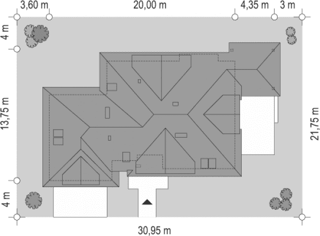 Rzut projektu Joanna - sytuacja