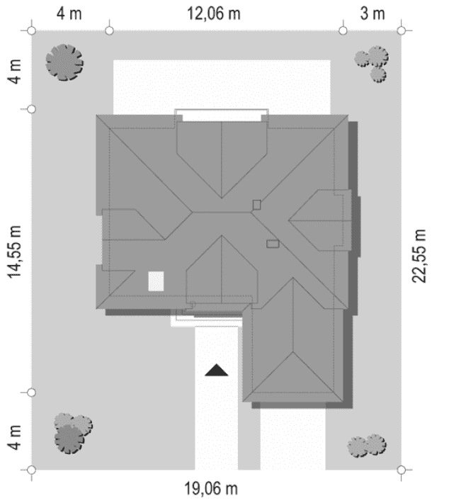 Rzut projektu Klasyczny - sytuacja