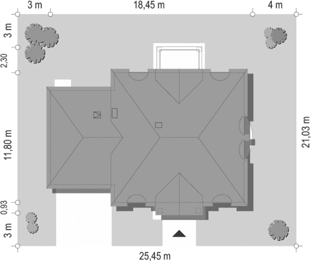Rzut projektu Magnat - sytuacja