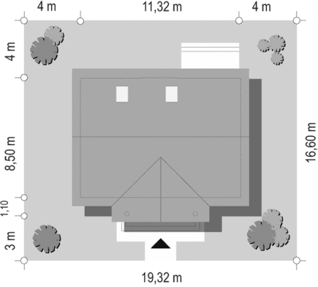 Rzut projektu Miodowe Lata - sytuacja