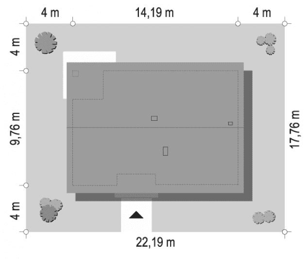 Rzut projektu Oliwka - sytuacja