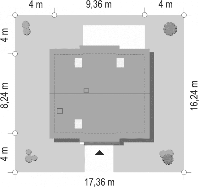 Rzut projektu Przygoda - sytuacja