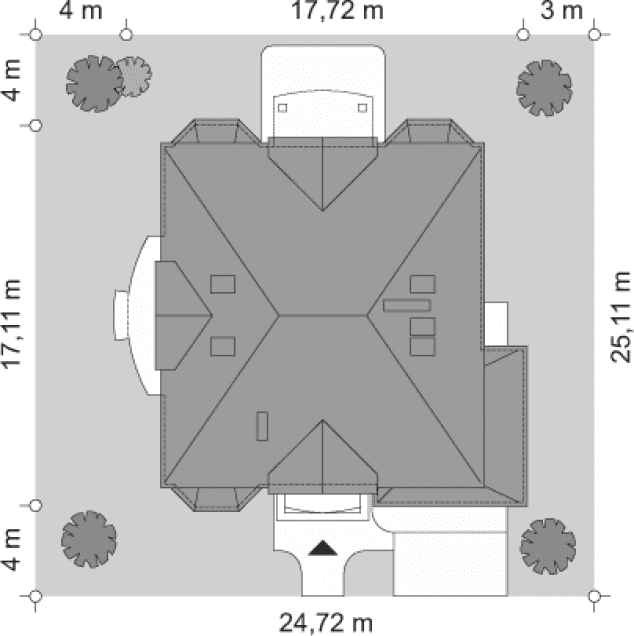 Rzut projektu Sokół - sytuacja