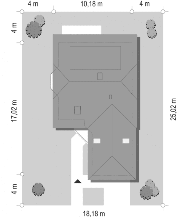 Rzut projektu Solidny - sytuacja