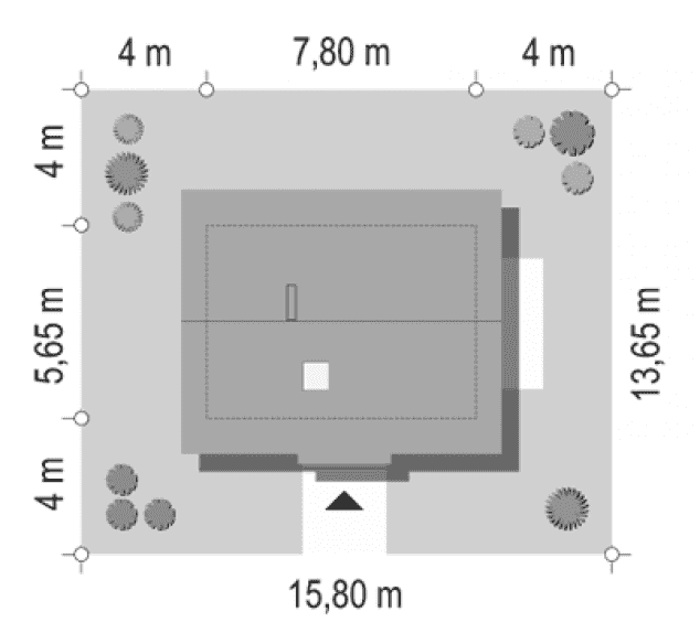 Rzut projektu Sosenka wariant O - sytuacja