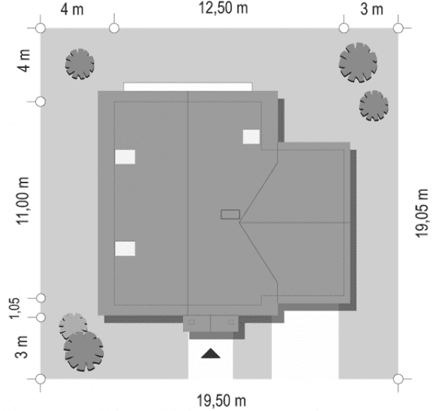 Rzut projektu Sylwia - sytuacja